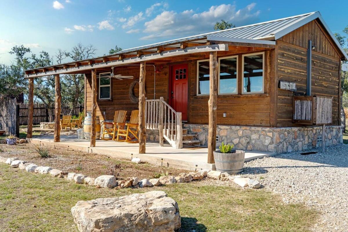 Rockin' R - Rustic Star Cabin Fredericksburg Dış mekan fotoğraf